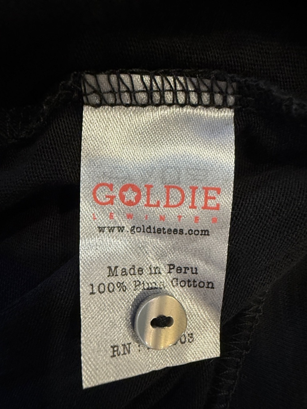 Goldie Black Ruffle Button-Front Blouse - Picture 5 of 6